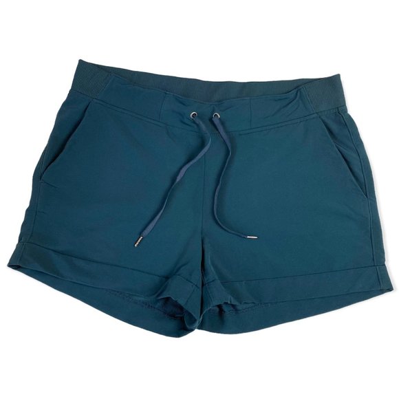 Athleta Pants - Athleta (sz 14) teal 4" shorts